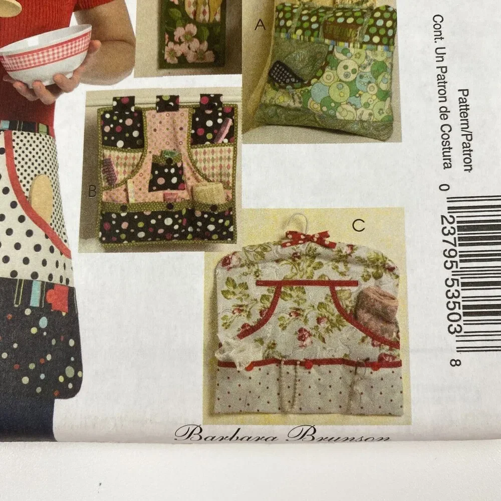 McCall's Crafts M5441 Apron Kitchen Essentials Sewing Pattern Organizer UNCUT FF